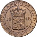 Нидерландская Индия 1/2 цента 1945 год