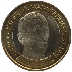 Финляндия 5 евро 2017 год - Карл Маннергейм (1944-1946)