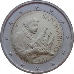 Сан-Марино 2 евро 2017 год - Святой Марин