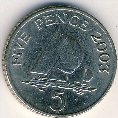 Гернси 5 пенсов 2003 год