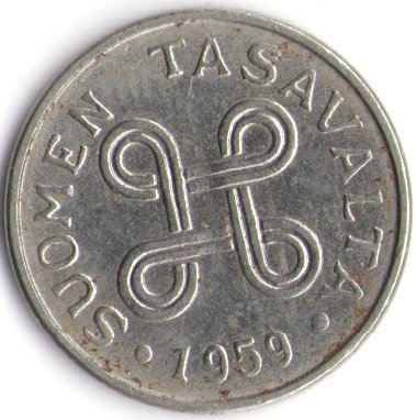 Финляндия 1 марка 1959 год