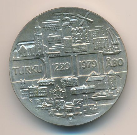 Финляндия 25 марок 1979 год - 750 лет городу Турку