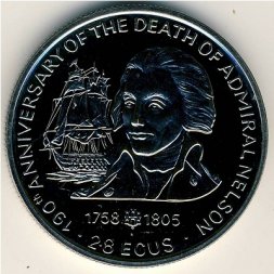 Гибралтар 2,8 экю 1995 год