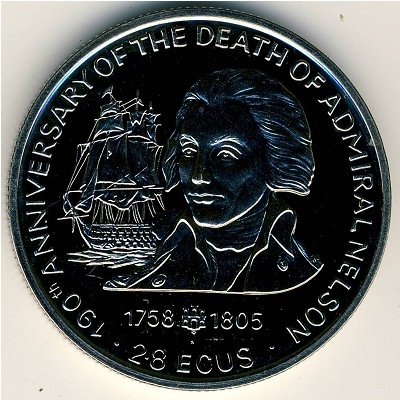 Гибралтар 2,8 экю 1995 год