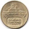 Финляндия 5 марок 1987 год (отметка монетного двора &#039;M&#039; - Raimo Makkonen) - Ледокол Урхо