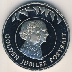 Фолклендские острова 50 пенсов 2002 год