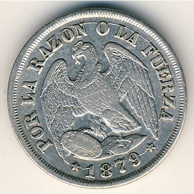 Чили 1 десимо 1879 год
