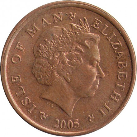 Остров Мэн 2 пенса 2005 год - Башня Альберта (AA)