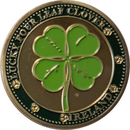 Жетон (медаль) Ирландия. Карта. Клевер