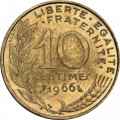 Франция 10 сантимов 1966 год - Марианна