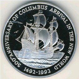 Ямайка 10 долларов 1992 год