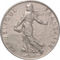 Франция 1/2 франка 1976 год