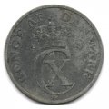 Дания 2 эре 1943 год - Король Кристиан X