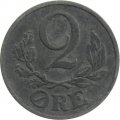 Дания 2 эре 1943 год - Король Кристиан X