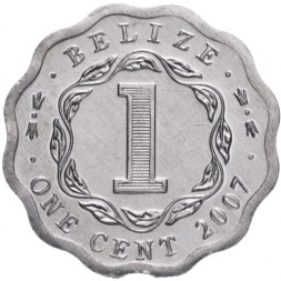 Белиз 1 цент 2007 год