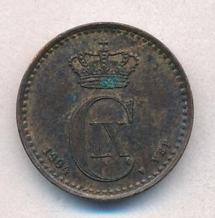 Дания 1 эре 1904 год