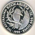 Австралия 5 долларов 1990 год - Кукабара