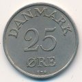 Дания 25 эре 1959 год - Фредерик IX (редкий год)