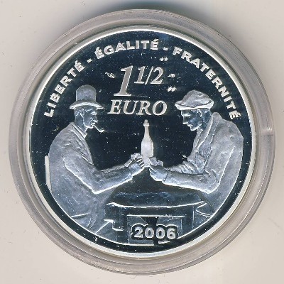 Франция 1,5 евро 2006 год