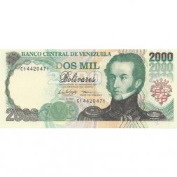Венесуэла 2000 боливаров 1997 год - UNC