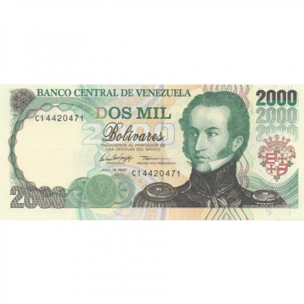 Венесуэла 2000 боливаров 1997 год - UNC