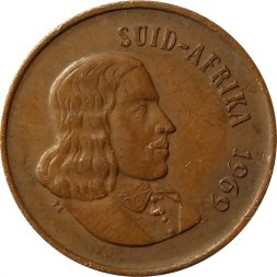 ЮАР 2 цента 1969 год (SUID-AFRIKA)