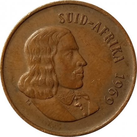 ЮАР 2 цента 1969 год (SUID-AFRIKA)