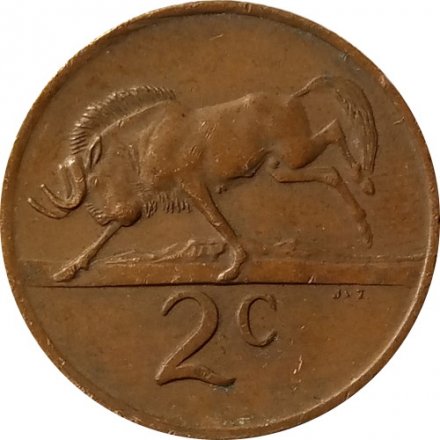 ЮАР 2 цента 1969 год (SUID-AFRIKA)