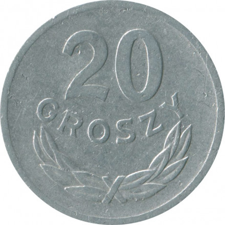 Польша 20 грошей 1971 год 