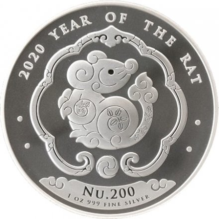 Бутан 200 нгултрум 2019 год - 2020 год Год крысы (мыши)