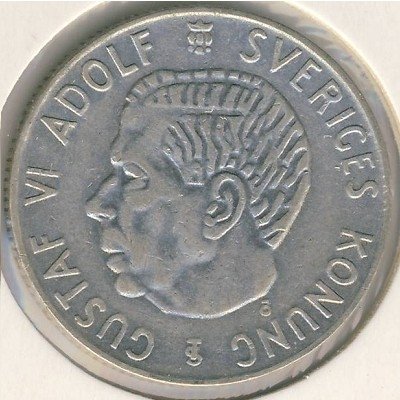 Швеция 1 крона 1954 год