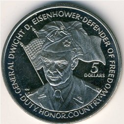 Ниуэ 5 долларов 1990 год