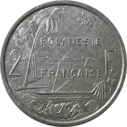 Французская Полинезия 2 франка 2003 год