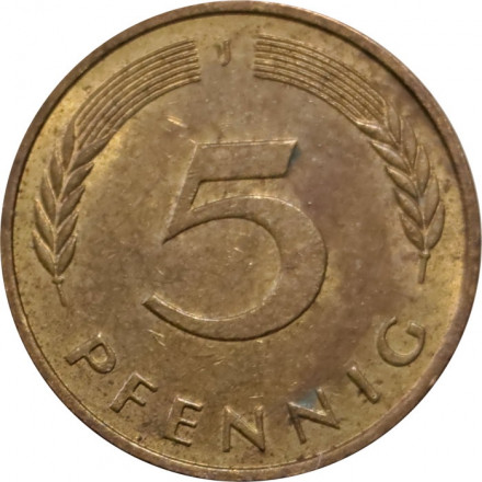 ФРГ 5 пфеннигов 1996 год - J