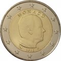 Монако 2 евро 2022 год - Князь Альберт II