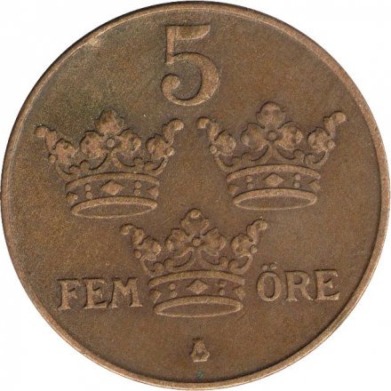 Швеция 5 эре 1941 год