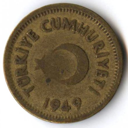 Турция 10 куруш 1949 год