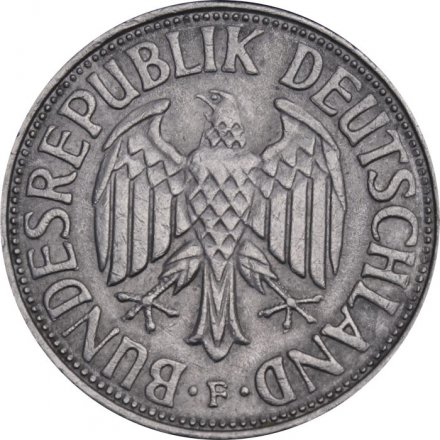 ФРГ 1 марка 1969 год (F) 