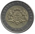 Латвия 2 лата 1999 год - Корова