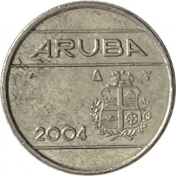 Аруба 10 центов 2004 год
