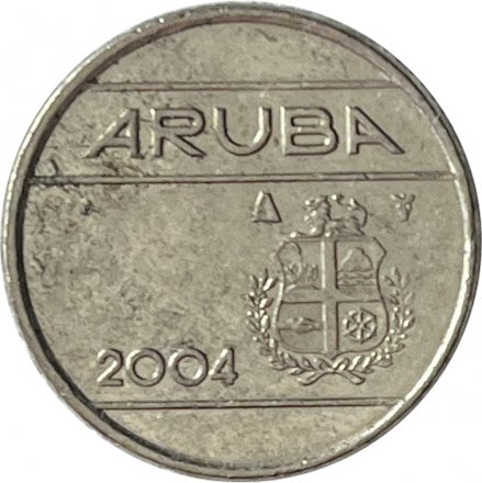 Аруба 10 центов 2004 год