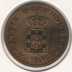 Португальская Индия 1/4 танги 1903 год