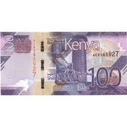 Кения 100 шиллингов 2019 год - UNC