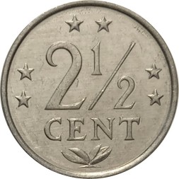 Антильские острова 2 1/2 цента 1983 год
