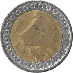 Алжир 20 динаров 1992 год - Берберийский лев