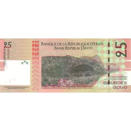 Гаити 25 гурдов 2004 год - Двухсотлетие независимости Гаити UNC