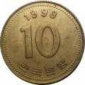 Южная Корея 10 вон 1990 год - Пагода Таботхап