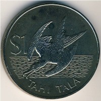 Монета Токелау 1 тала 1981 год