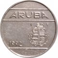Аруба 25 центов 1992 год