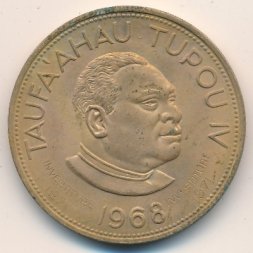 Тонга 1 паанга 1968 год